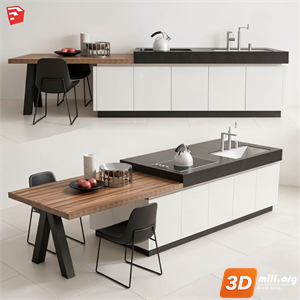 Dining Table Set Skp Files